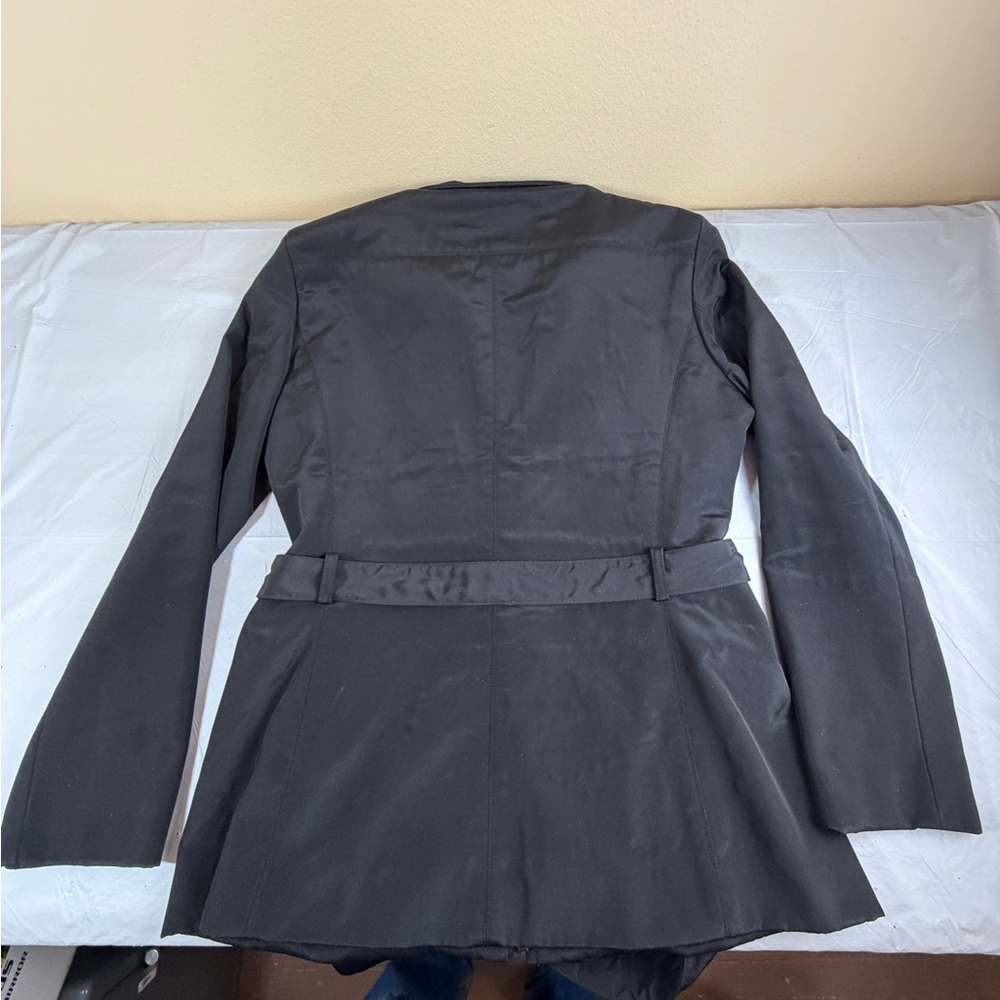 Marc New York Black Fully Lined Belted Trench Coat Size S - Picture 6 of 6